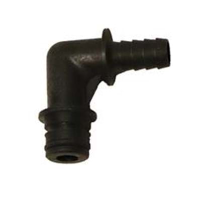 High Flo 12V Pump O-Ring Port Fitting x 1/2" HB 90 Degree