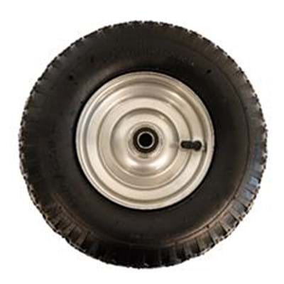 410/350 x 6" Silver Wheel with 2-1/4" Offset and 5/8" Bearing