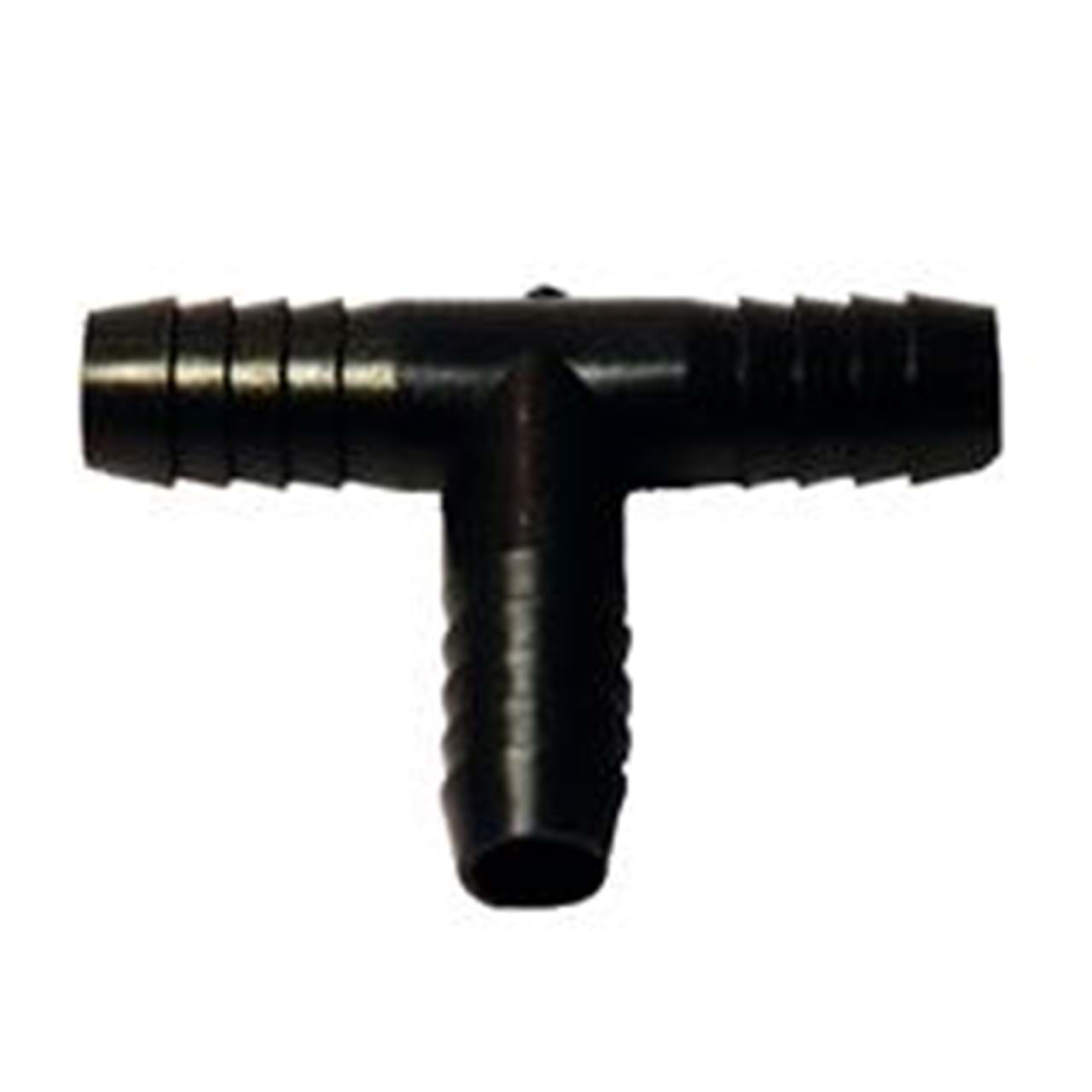 1/2" HB x 1/2" HB x 1/2" HB Poly Hose Barb Tee