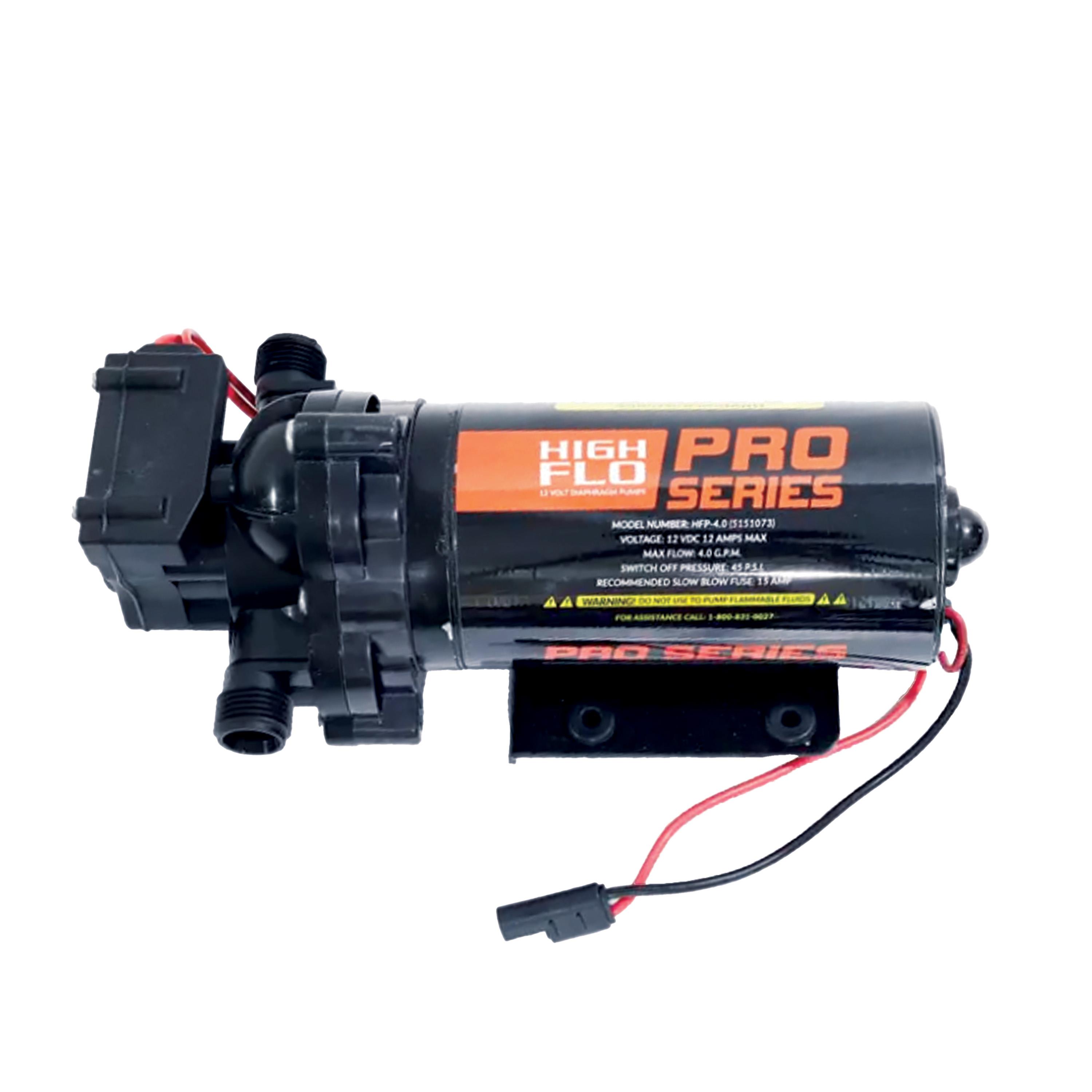 High Flo Pro Series 12 Volt Sprayer Pump 4.0 GPM 45 PSI