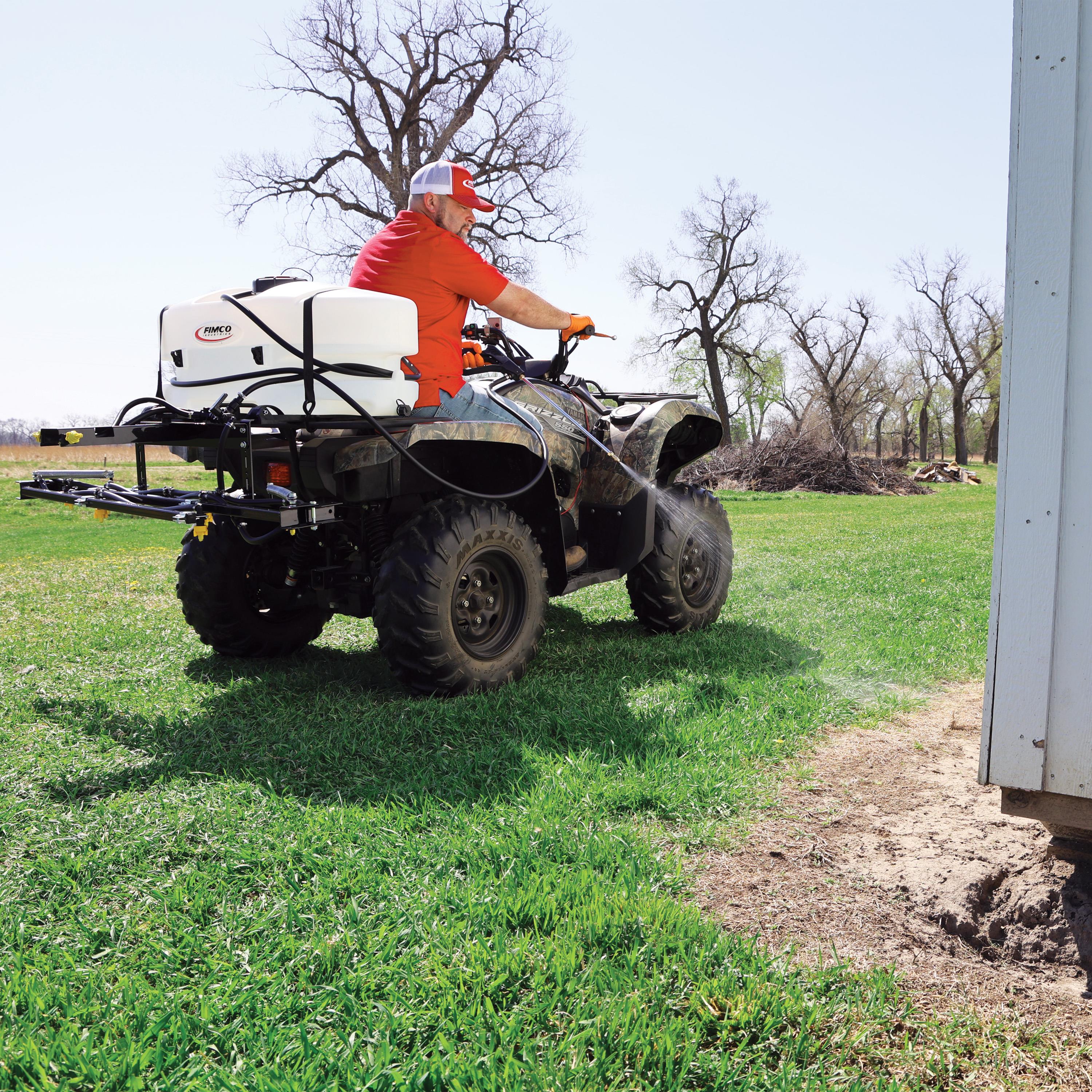 FIMCO 25 Gallon 12 Volt Dual Boom ATV Sprayer w/ 7-Nozzle and