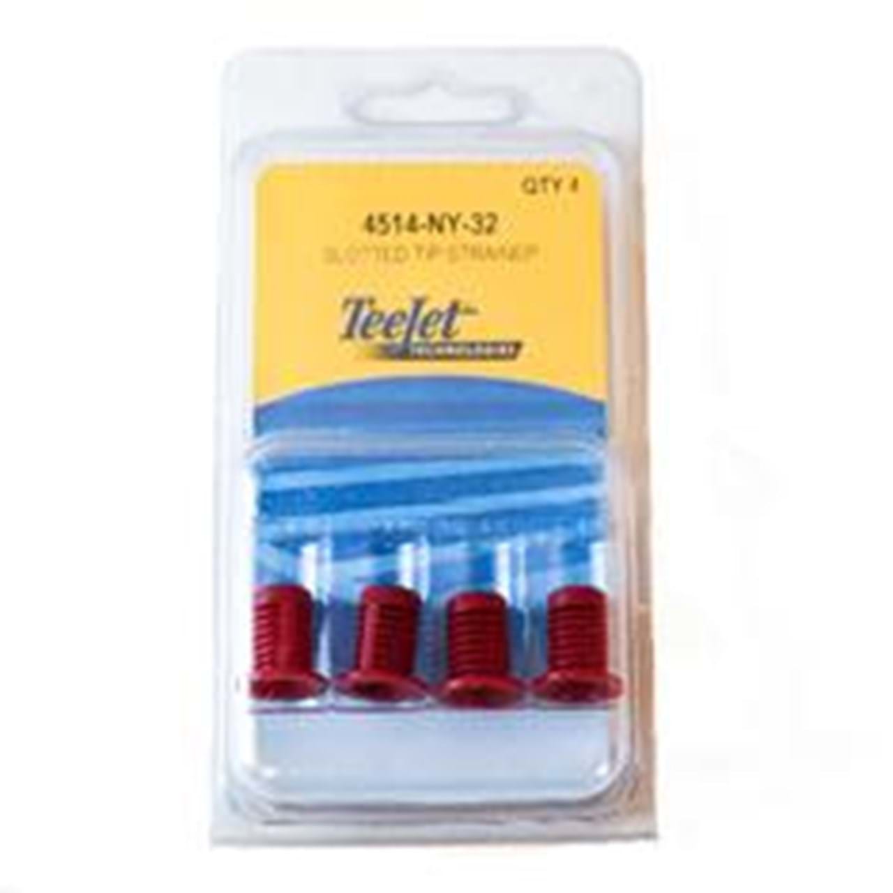 TeeJet Nylon Slotted Tip Strainer - 16 Mesh, Maroon 4 Pack