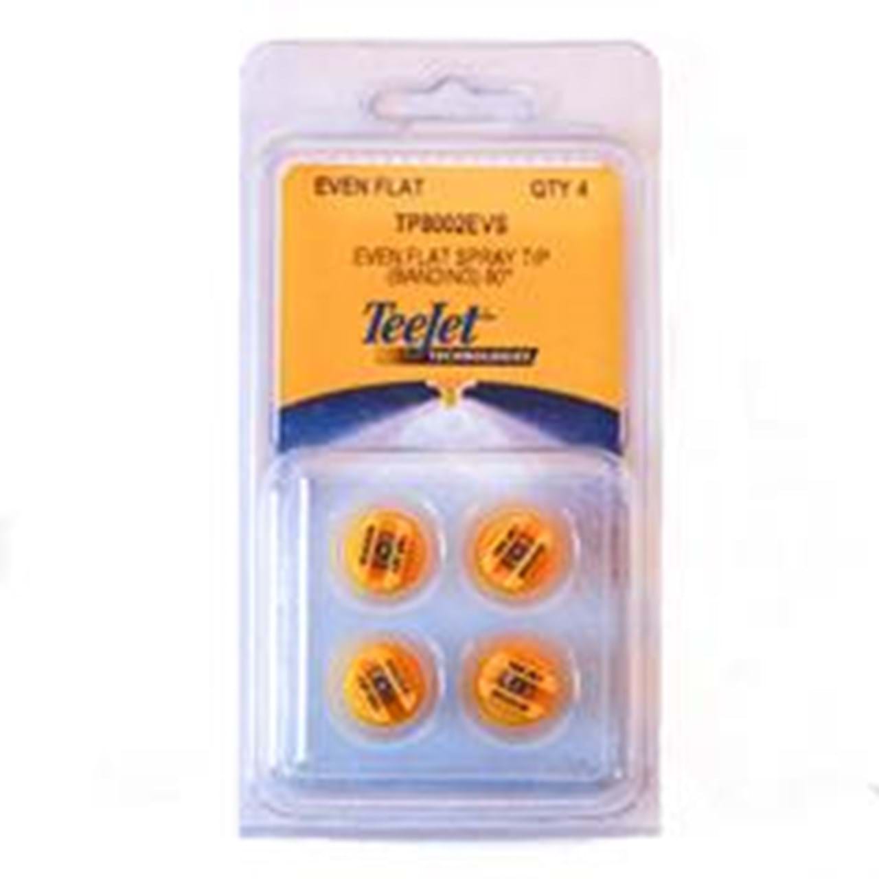 TeeJet 8002EVS Even Flat Fan VisiFlo Spray Tip 4 Pack