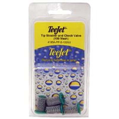 TeeJet Poly Tip Strainer 100 Mesh W/ 5PSI Check Valve 4 Pack