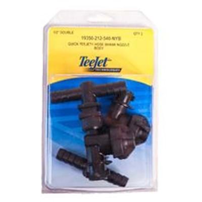 TeeJet 1/2" Diaphragm Check Double Nozzle Body 2 Pack