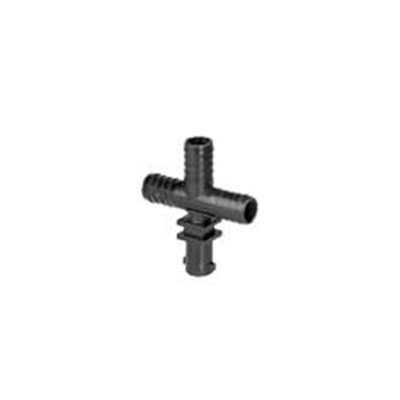 NOZZLE BODY CROSS 3/8IN W/ QUICK OUTLET