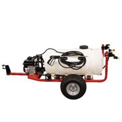 FIMCO 65 Gallon Trailer Sprayer with 4 Roller Pump and Broadcast Nozzles 